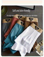 Boxers pour hommes en fibre de soie glacée