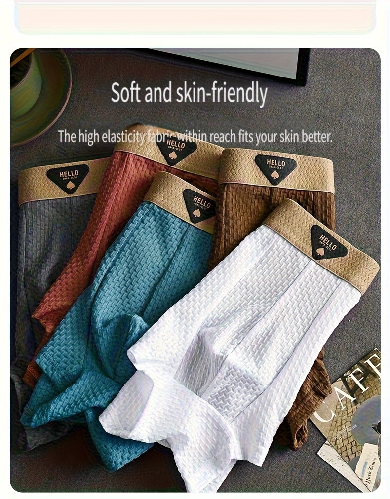 Boxers pour hommes en fibre de soie glacée