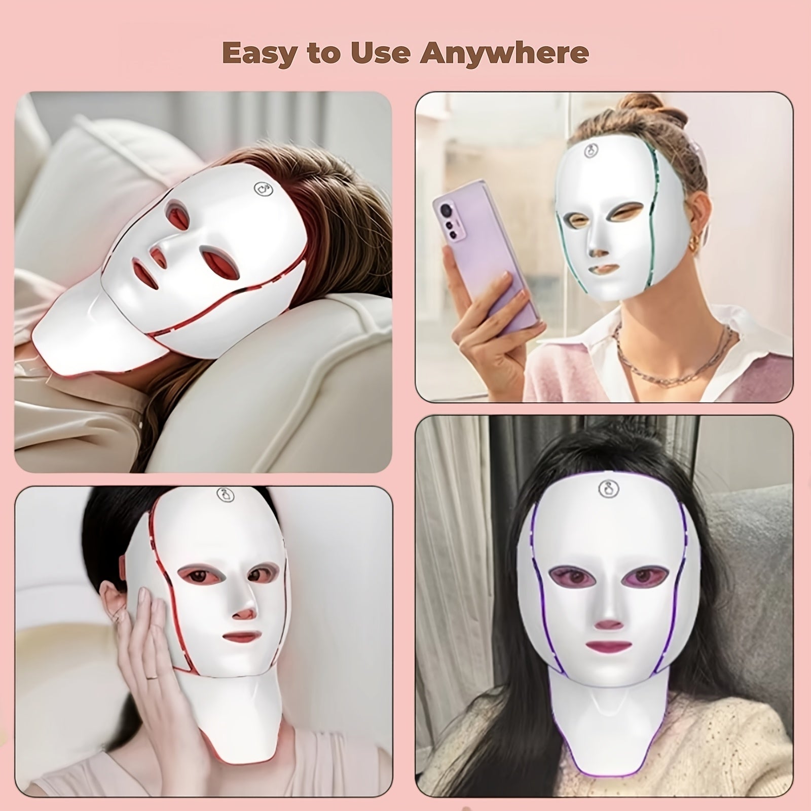 Masque LED facial - Electromagna