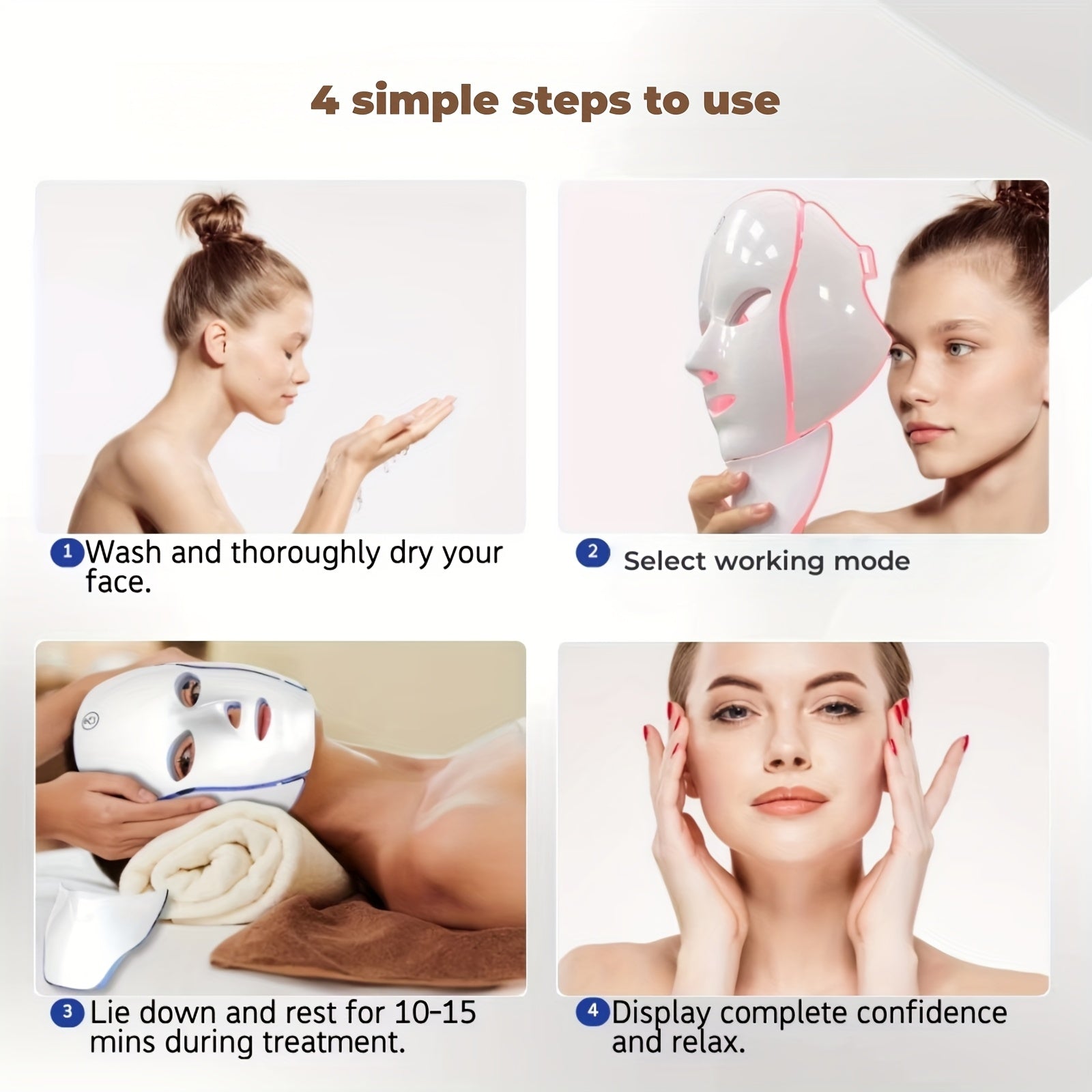 Masque LED facial - Electromagna