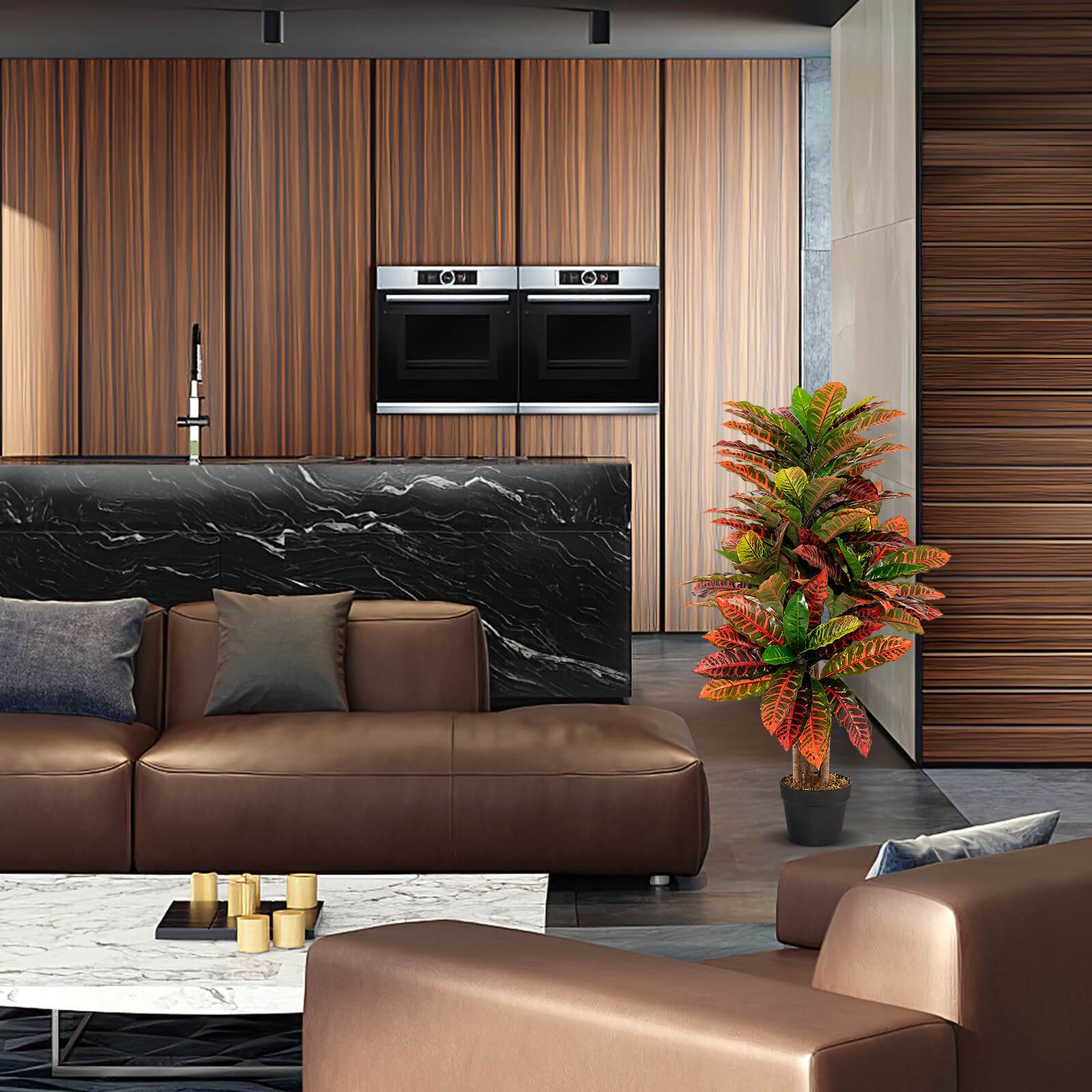 Plante Croton artificielle de 101,6 cm - Electromagna